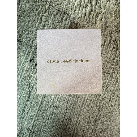 NIB Olivia And Jackson Sterling Silver Cubic Zirconia Hoop Huggie Earrings - Picture 7 of 8